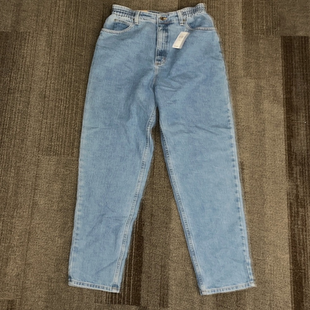 NWT L.L. Bean Women’s 12 Regular Blue Original Fit Relaxed Cotton Denim Jeans
